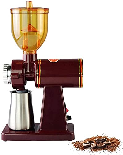 SXLCKJ Präzisions-einstellbare elektrische Kaffeemühle Professionelle Grat-Kaffeebohnen-Pulver-Mahlmaschine (Crusher)