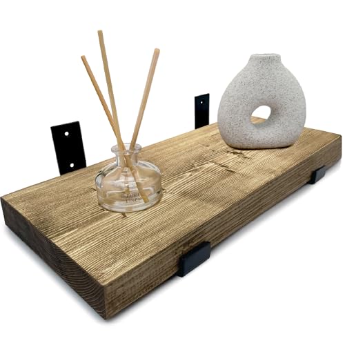 Top Notch Home & Living Wooden Board Wall Shelf, Handcrafted Rust...