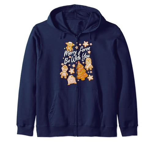 Sweat Star Wars de Noël zippé idéal pour vos soirées hivernales en famille