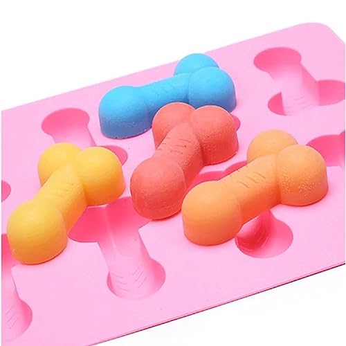 Molde divertido de silicona para hielo 2 piezas miniatura 7