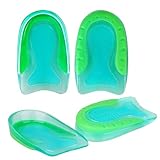 【PAIN RELIEF】Plantarecover Kids Heel Cups with Shock Absorbing Lightweight Gel Heel Inserts for Kid's with Sensitive Heels，Plantar Fasciitis，Heel Spurs,or Ankle Pain 【COMFORTABLE HEEL CUP】Gel Heel Pad Are Comfortable & Soft And Flexible ,Which Is Spe...