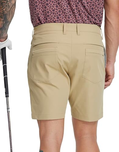M MAELREG Men's Golf Shorts with 8 Pockets 7" Inseam Water Resistant Quick Dry Flat Front Dress Shorts for Casual Work Travel2