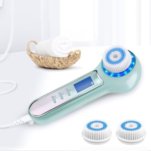 Pacote com 2 escovas de limpeza facial, cabeça de substituição de cabeça de escova de limpeza facial