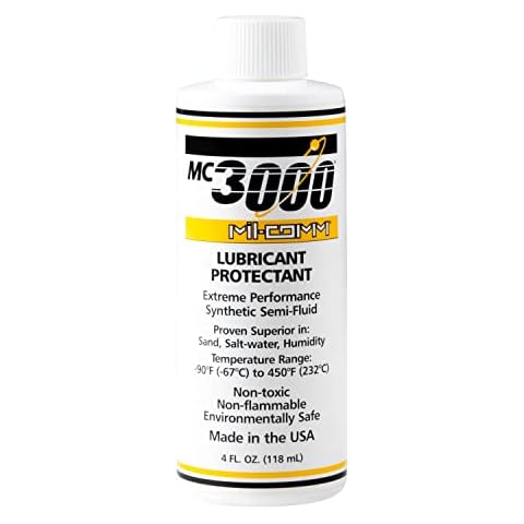 MIL-COMM MC3000 SEMI-FLUID LUBRICANT 4 OZ Plastic Bottle Cover