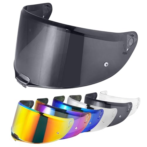 VCOROS Visière de Casque Moto pour FF811/Vector 2/Citation II,Visiere Casque Moto Plein Visage,Visière de Casque de Protection Contre Le Vent...