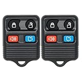4 Button Keyless Entry Remote Control - Key Fob Clicker Transmitter Replacement for Ford, Lincoln, Mercury, Mazda, Mustang Explorer Escape Expedition Focus Fusion Taurus (CWTWB1U345)