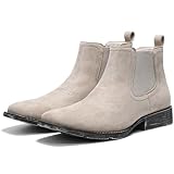 IUV Genuine Cowhide Suede Chelsea Boots For Men Western...