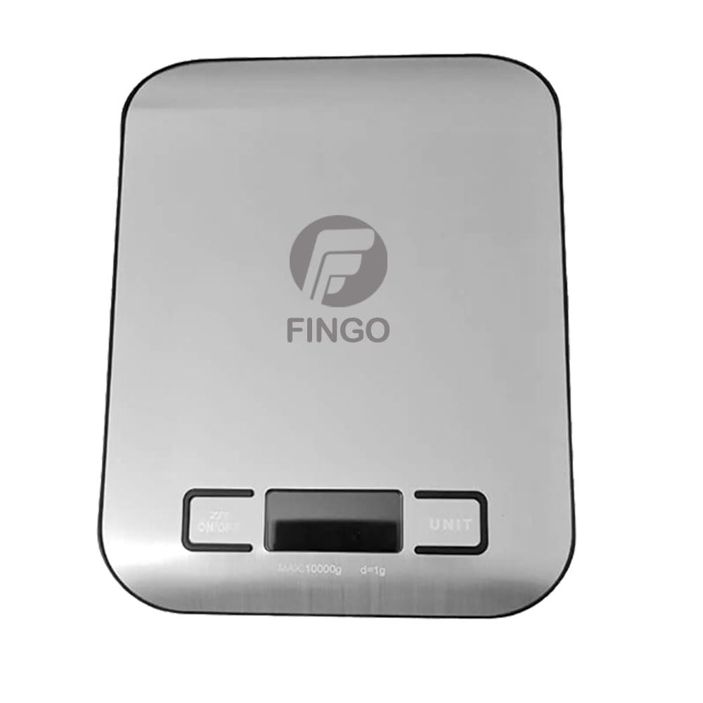 Digital Kitchen Scale 10kg/22lb – Stainless Steel Food Scale with LCD Display, Slim Design, This Kitchen scales for food is Multifunctional used for Portion Control and Dietary Management