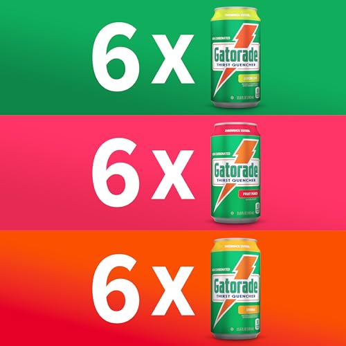 Gatorade Thirst Quencher, 3-Flavor Variety, 12 Fl Oz Cans (Pack of 18) - image 2