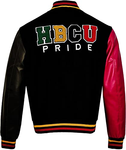 HBCU Pride Letterman Varsity Jacket - Donovan Mitchell Multicolor HBCU Wool Jacket with HBCU Patches2