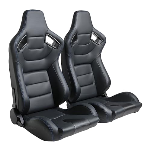 WIILAYOK 2 Pack Universal Racing Seats, Automotive Bucket Seats Pair