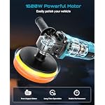 SEESII Car Buffer Polisher 1600W 7 Inch/6 Inch Rotary Buffer Polisher Waxer - Image 2