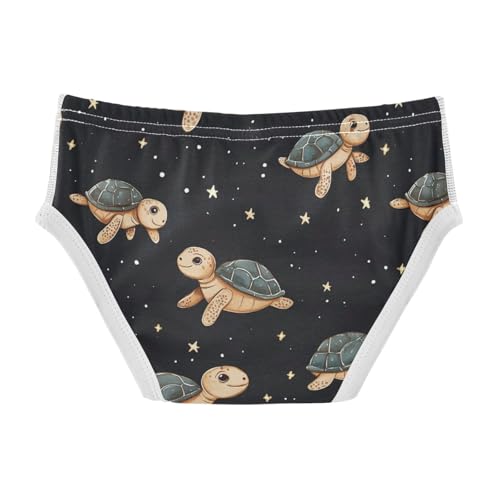 Wusikd Turtles Stars Boys' Underwear Cotton Galaxy Boys Briefs Soft Toddler Underwear 2T2
