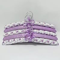 Coopers Of Stortford Set of 5 Scented Padded Clothes Hangers | Lavender Or Rose
