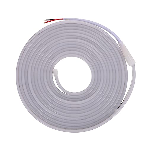 FONDOTIN Neon Led Strip White Warm Led Neon Rope Lights for Decor Advertising Sign Home Garden Party Shopping Mall