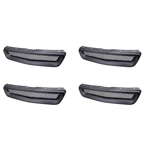 Grille de capot en ABS fibre de carbone pour Civic 96-98 EK JDM x4
