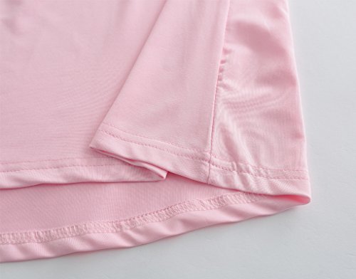 Myfav Big Kids Girls Sleeveless Sleepwear Hearts Shape Striped Pajama Nightgown (As1, Age, 6_Years, Pink) #TOP4