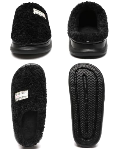 Image of Slippers for Women Men, Memory Foam Slippers for Women, Soft Thick Fuzzy Bedroom House Shoes Indoor Outdoor