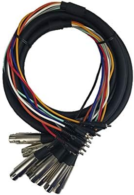 CU/SU505 16' XLR Female to RCA Male Audio Snake (8-Channel)