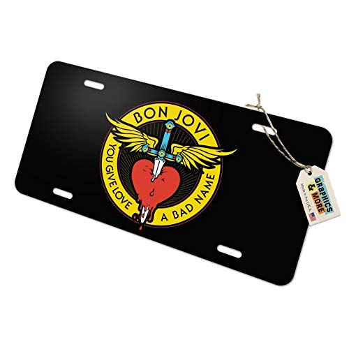 GRAPHICS & MORE Bon Jovi You Give Love a Bad Name Novelty Metal Vanity Tag License Plate