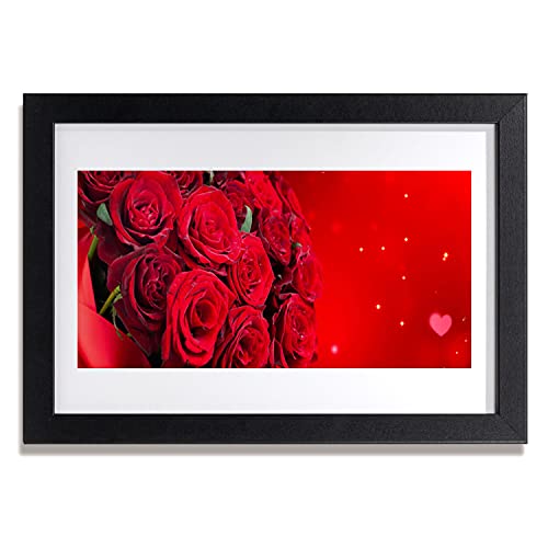 Photo cadre en mdf mural roses pour une ambiance de salon chic