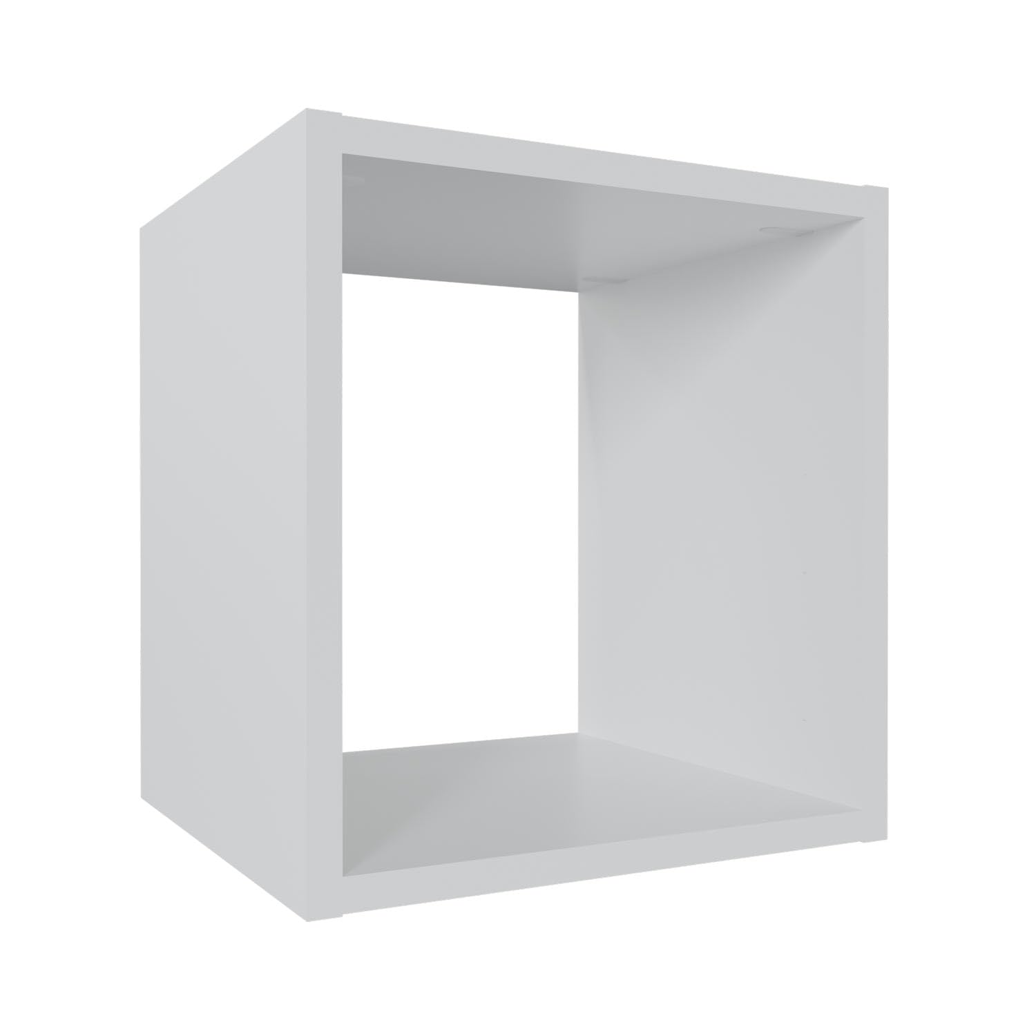 Cube de rangement en bois blanc fabriqué en France H40,3 cm