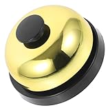 UTHCLO 高齢者 寝たきり向け簡単操作呼び出しベル 金色デスクベル 介護用サービスベル 明瞭音声で生活支援 母の日プレゼント対応