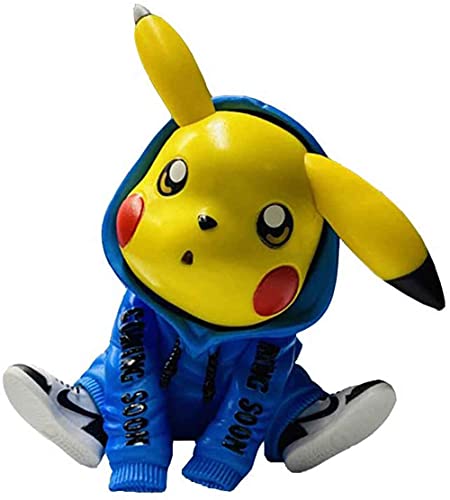 WSJYP Statue de Pokémon, Statue de Pikachu Décoration de Voiture en boîte Pokemon,Bleu Cover