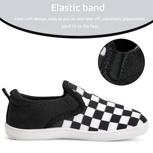 WateLves Toddler Little Kid Wide Barefoot Shoes Boys Girls Minimalist Slip On Sneakers Canvas Walking Shoes Fit Naturally Zero Drop Sole2