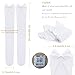 SATINIOR Knee High Socks with Bow White Stockings Black Stockings Women Thigh High Socks