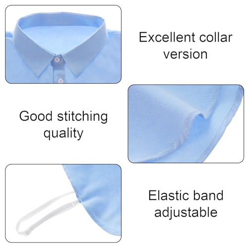 2 Pcs Fake Collar Detachable Dickey Collar Faux False Collar Half Shirts for Women Graduation Daily Wear3