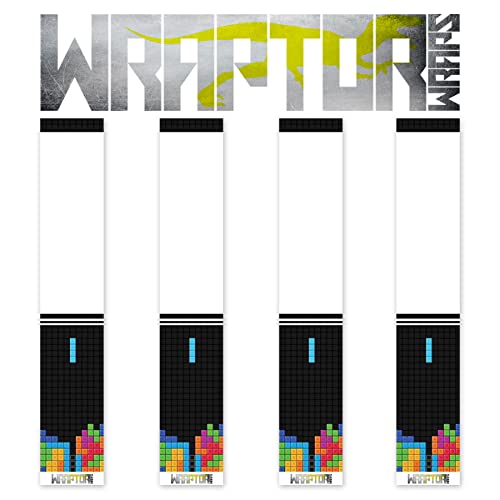 na-1 Wraptor Wraps Archery Arrow Wraps - Retro Gaming Arrow Wraps - Half Wrap Design - Pack of 13-100mm Length - Large Width