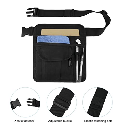 Kuuleyn Tool Apron,Garden Tool Belt Bag,1Pc Black Apron Bag 12Oz Canvas With Adjustable Belt Lightweight Tool Waist Pouch For Restaurant Garden #TOP4