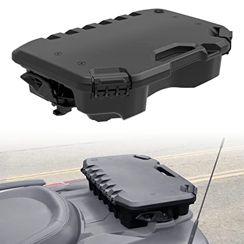 SAUTVS Modular Cargo Box for Can-Am Maverick, 10 L / 2.6 Gallon Rugged Rear Cargo Box with Lid for Can Am Maverick X3 MAX/Trail/Defender/Commander Accessorie (Replace #715005494)
