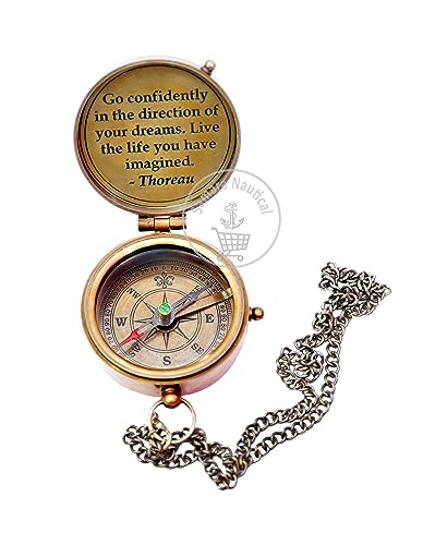 Cool High School Graduation Gift for Him - Best Compass for Camping Boating & Hiking, Brown, 2 Inch - Image 3