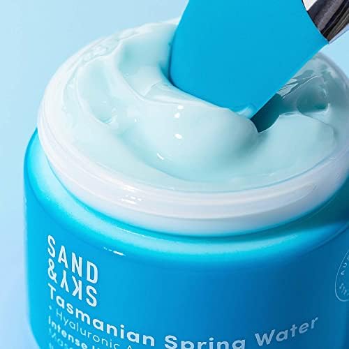 Sand & Sky Tasmanian Spring Water Intense Hydrating Mask - Reduce Redness and wrinkles, Improve Skin Texture. Moisturizing Face Mask for Oily, Dry Sensitive Skin.