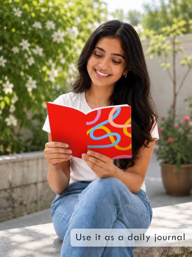 Image of DOODLE Set of 6 B6 Notebooks | 12 x 18 cm Soft Cover | 76 Pages Each | Compact Ruled Scribbl Notebooks for Notes, Plans, Practice, Journaling, School, College & Everyday Writing