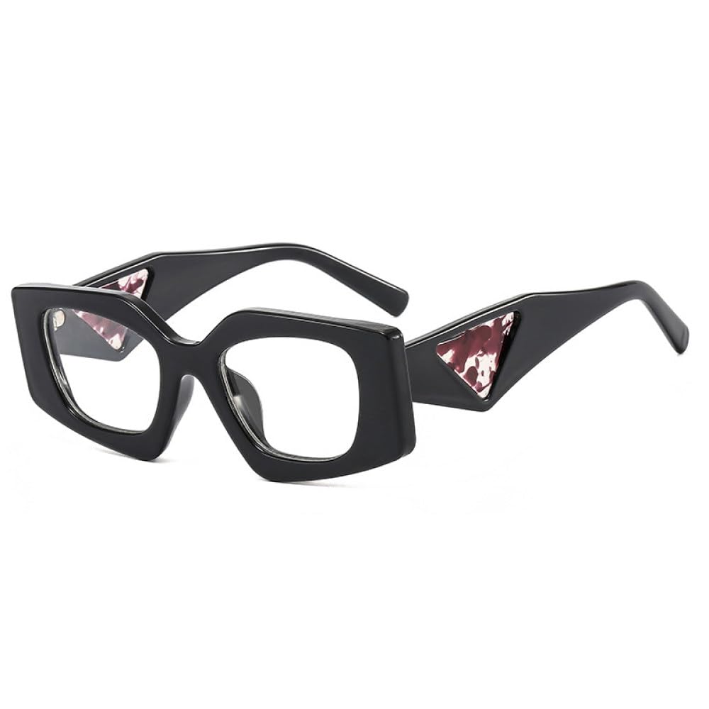 Occhiali da Sole poligonali alla Popolari da Donna Retro tonalità di Colore Gelatina uv400 Montatura per Occhiali Trasparente da Uomo