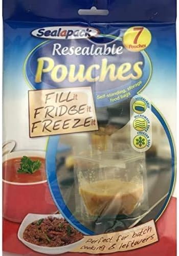 Sealapack - Reusable Food Pouches Pack Of 7 - Fill It Fridge It Freeze It
