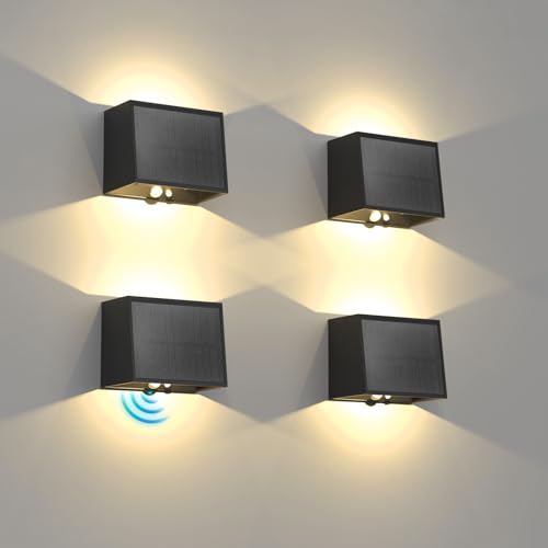T-SUN Lampe Solaire Murale Exterieur Detecteur de Mouvement, Haut & Bas Applique Solaire Exterieur,...