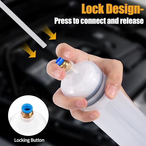 Yesaler Ölabsaugpumpe Universelle Absaugpumpe Handpumpe 500ml Absaugpumpe für Bremsflüssigkeit Kühlflüssigkeit Getriebeöle