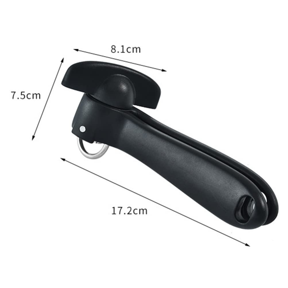 Housoutil Can Opener Manual Stainless Steel Side Cut Tool Efficient Ergonomic Design for Easy Opening of Various Cans Essential for Home Bar Restaurant Use Space-saving Storage