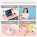Nail Art Table Mat, (Mat Only) Foldable Nail Hand Rest Manicure Pad, Soft Microfiber PU Leather Nail Mat, Nail Arm Rest Pad for Acrylic Nails, Nail Table Pad Desk Mat for Nail Tech Salon Home, Pink