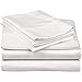 Mattress-Homes Bed Linen Set, 600 Thread Count 100% Long Staple Cotton, RV Short Queen 4Piece Sheets Set, Soft Sateen Weave, White Solid