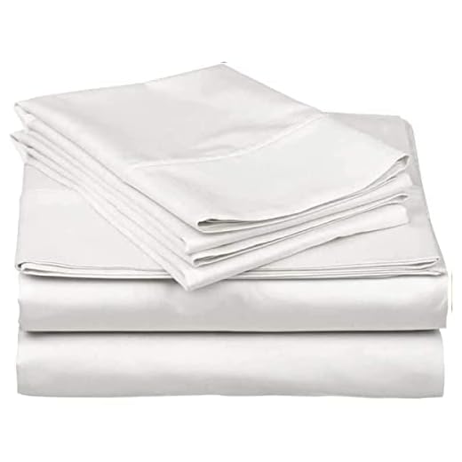 Mattress-Homes Juego de sábanas de 4 piezas de 600 hilos, 100% algodón suave de fibra larga, tamaño King, tela de satén suave y suave, ropa de cama de colección de hotel de lujo, color blanco sólido