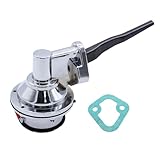YUCHENSHLP Chrome Aluminum Mechanical Fuel Pump for Big Block Ford BB 429/460 V8 Engine, 6 PSI 1/4” NPT Inlet/Outlet