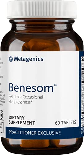Metagenics BenesomÂ® â€“ Relief for Occasional Sleeplessness* â€“ Melatonin, Magnesium, & Herb Formula â€“ Relaxation Formula, 30 tablets