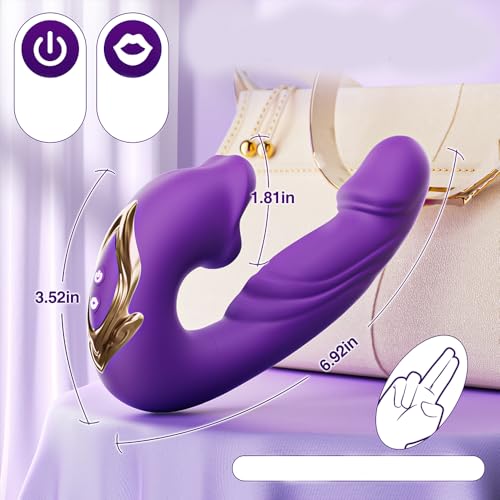 Masajeador Íntimo Controlado Flexible 10 Modos Morado miniatura 5
