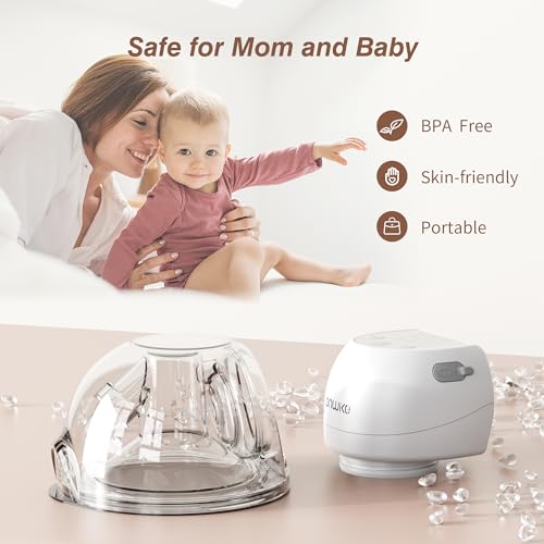 image for ANWIKE Wearable Breast Pump 1508, Electric Breast Pump, Ultra-Silent H