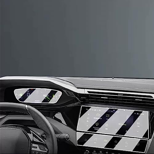 Écran central de navigation GPS Peugeot 408 voyagez sans reflets avec le verre trempé 10 pouces